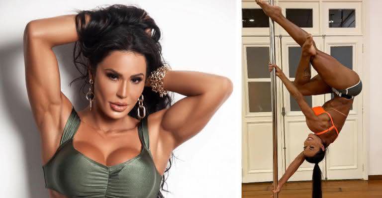 Gracyanne Barbosa dá show em pole dance e brinca com internautas sobre rebolado - Instagram