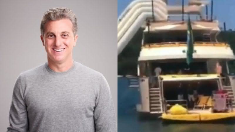 Imagem Luciano Huck é filmado em seu iate de R$ 30 milhões junto da família e choca com tamanho da embarcação