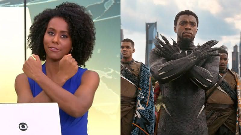 Maju Coutinho presta homenagem a Chadwick Boseman - Globo/Divulgação