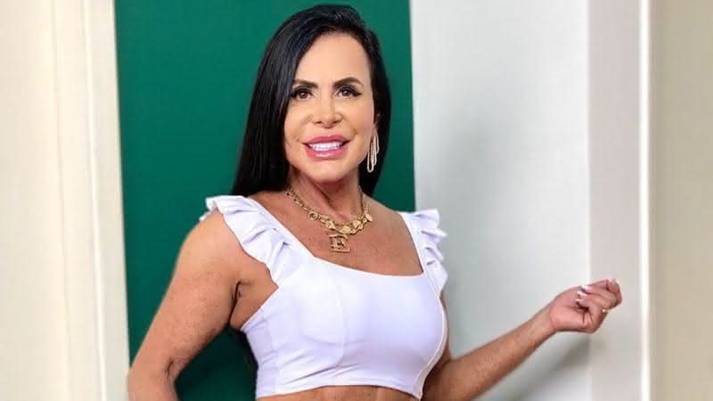 Gretchen curte noitada com vestido curtinho acompanhada do marido - Instagram