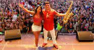 Gretchen aparece de mãos dadas com saxofonista - Instagram