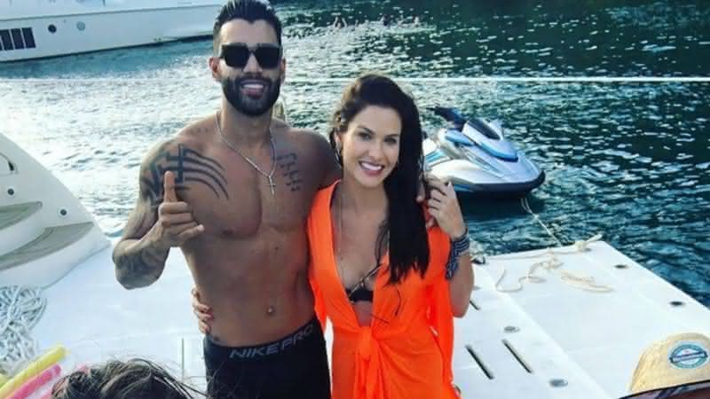 Gusttavo Lima e Andressa Suita trocam comentários em rede social - Instagram