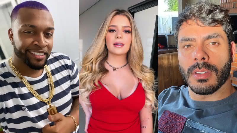 Nego Di, Viih Tube e Rodolffo Matthaus são alguns participantes que possuem um passado na internet - Reprodução/ Instagram