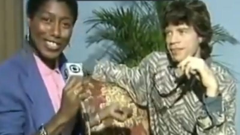 Internautas relembram entrevista de Glória Maria com Mick Jagger - TV Globo