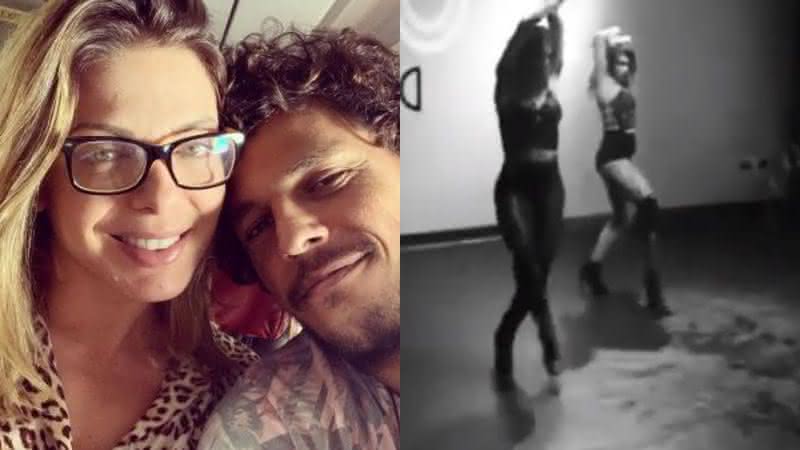 Sheila Mello se joga em coreografia de dança e seu namorado, João Feijão, baba: - Instagram