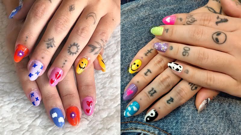 Cores e arte! 12 unhas coloridonas que queremos usar no verão - Reprodução/ Instagram