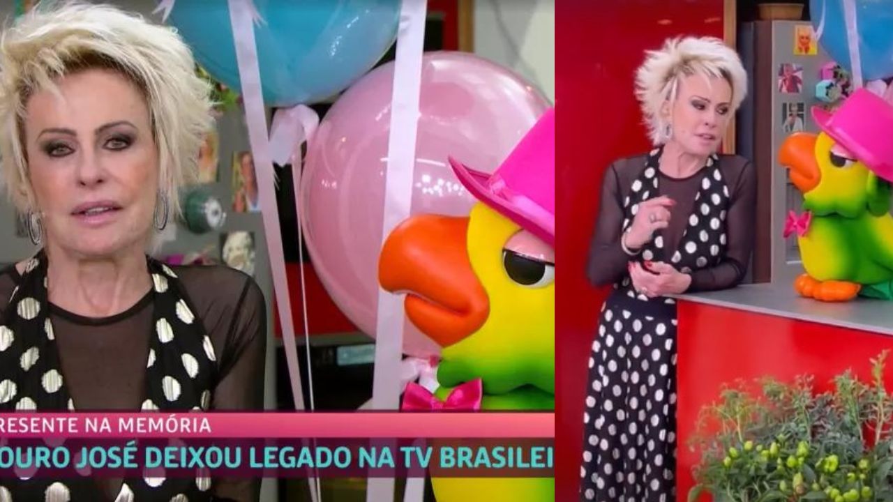 23 anos de ‘Mais Você’: Ana Maria Braga chora ao vivo com homenagem a Tom Veiga, que interpretava Louro José