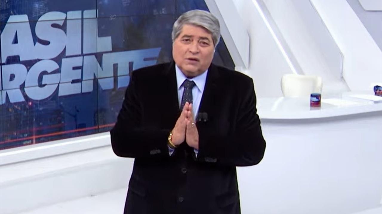 No ‘Brasil Urgente’, Datena chora ao vivo ao receber notícia sobre saúde da neta
