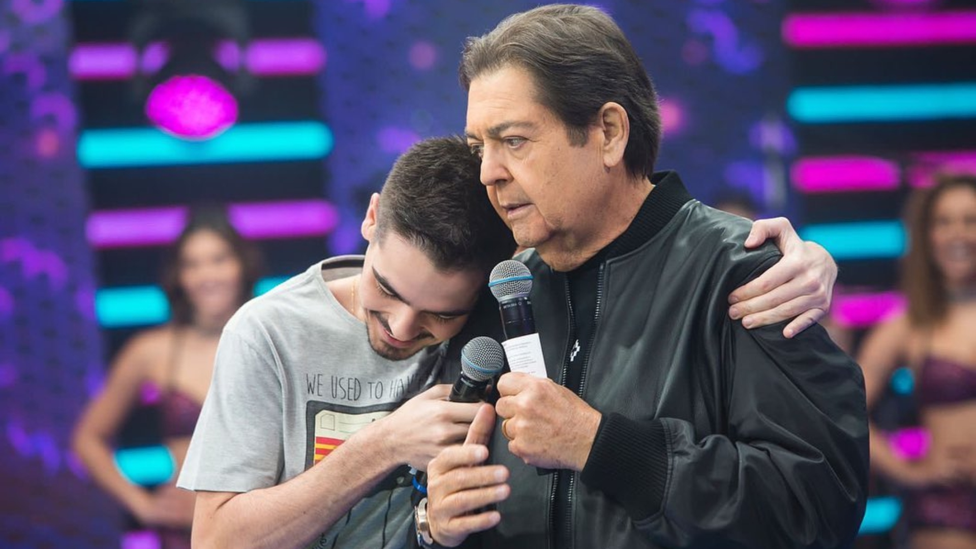 Filho de Fausto Silva o irrita ao fazer pergunta polêmica