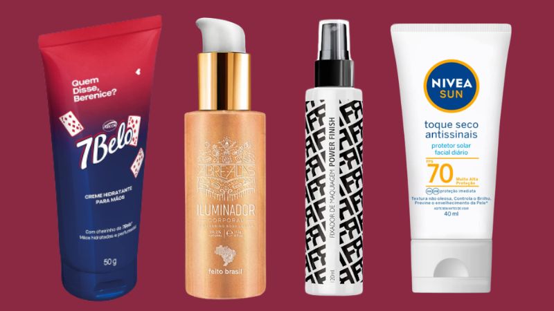 Protetor solar, hidratante e mais: 15 produtos de beleza indispensáveis na sua rotina