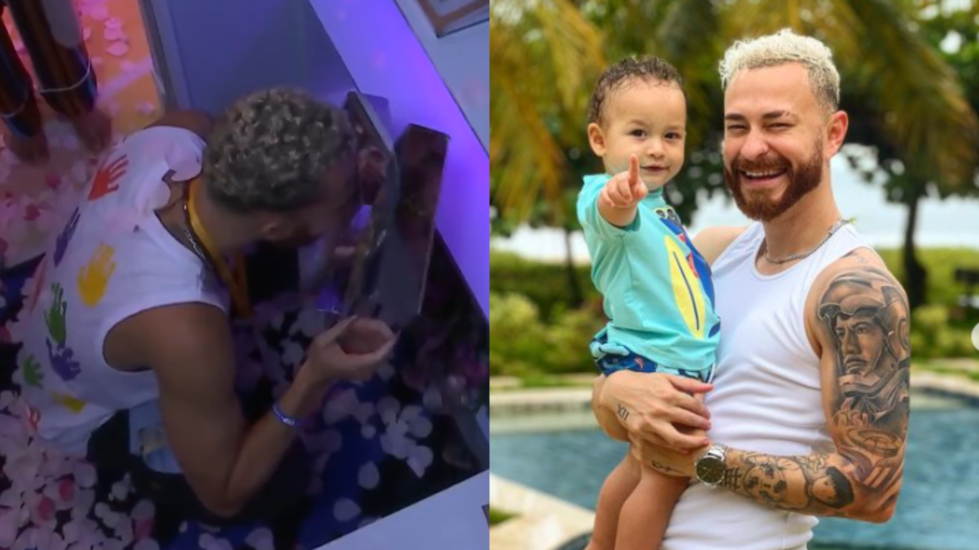 BBB23: FOFO! Fred cai no choro ao ver foto do filho