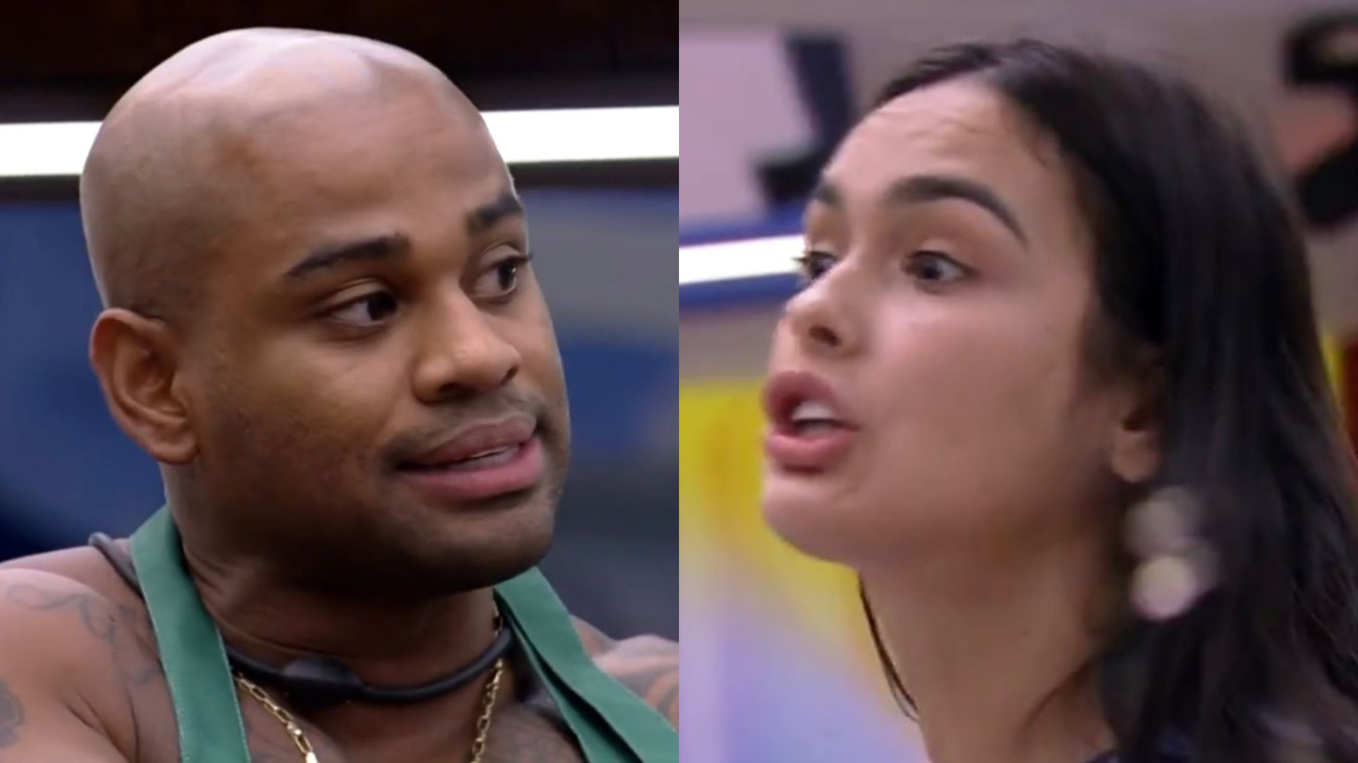 BBB23: EITA! Larissa e Cézar Black brigam feio: “Arregão”