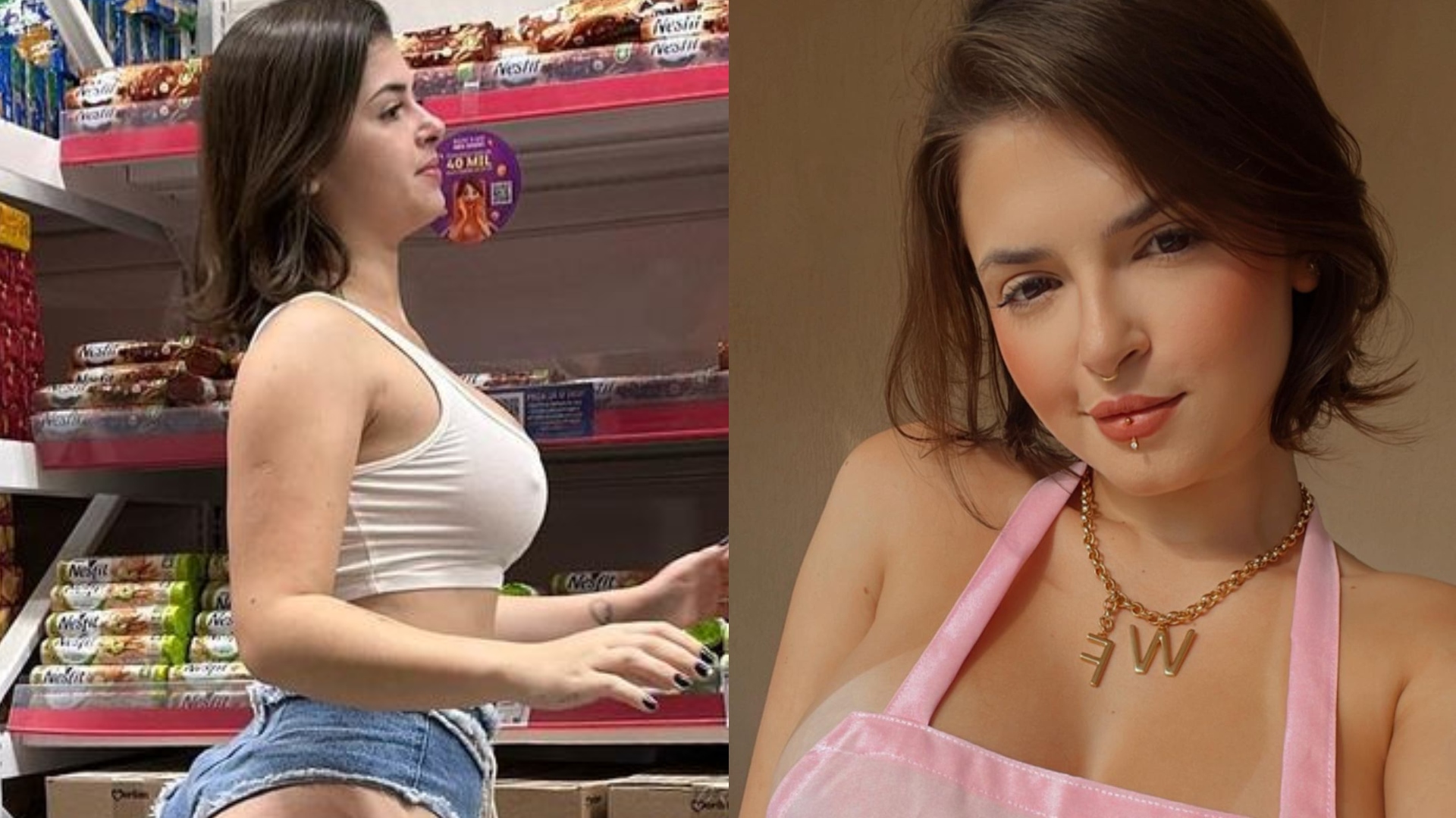 Influenciadora é expulsa de mercado por roupa imprópria: “Absurdo”