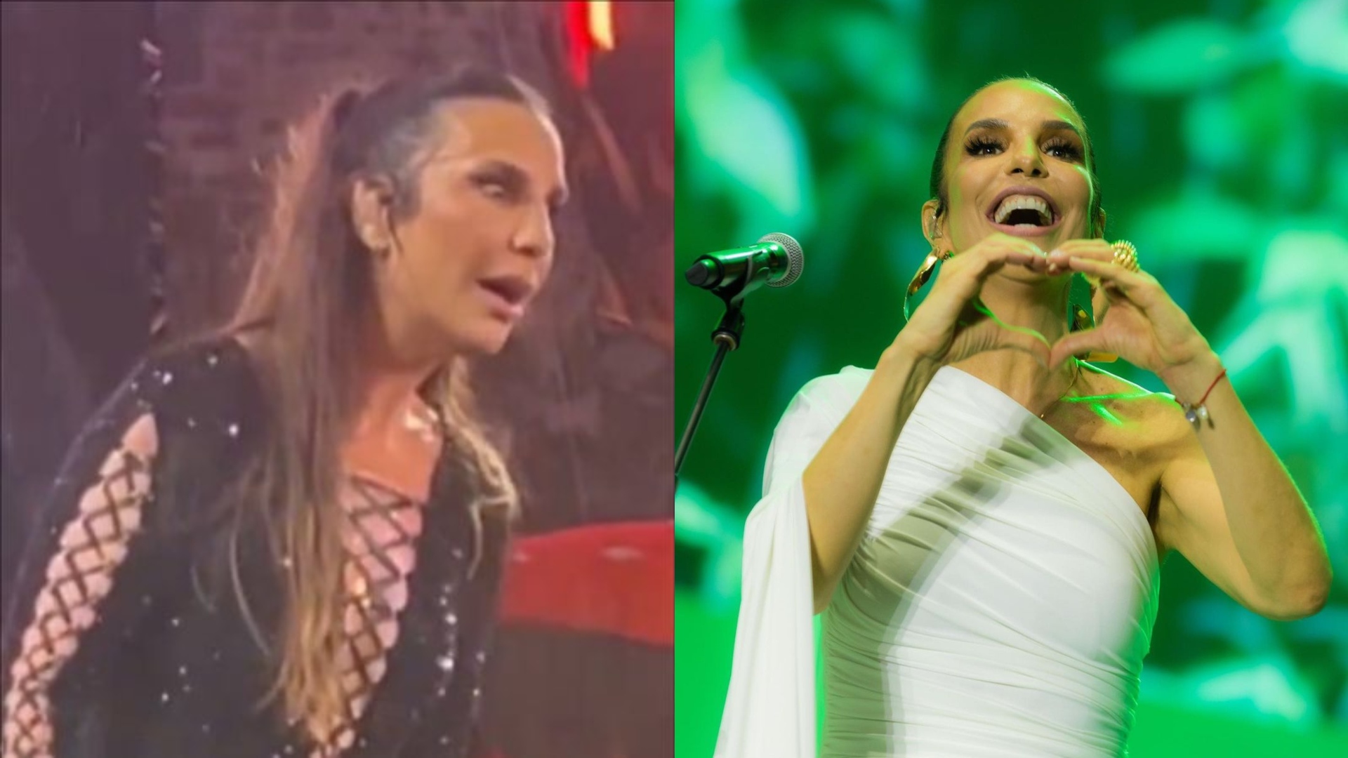 Ivete Sangalo pausa show após pegação intensa na plateia: “Pegou no p**”