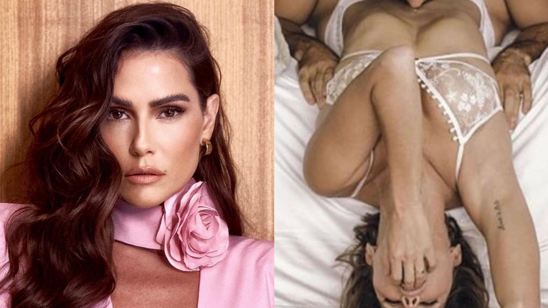 Deborah Secco publica imagens íntimas com o marido e gera polêmica na web: “Pornô”