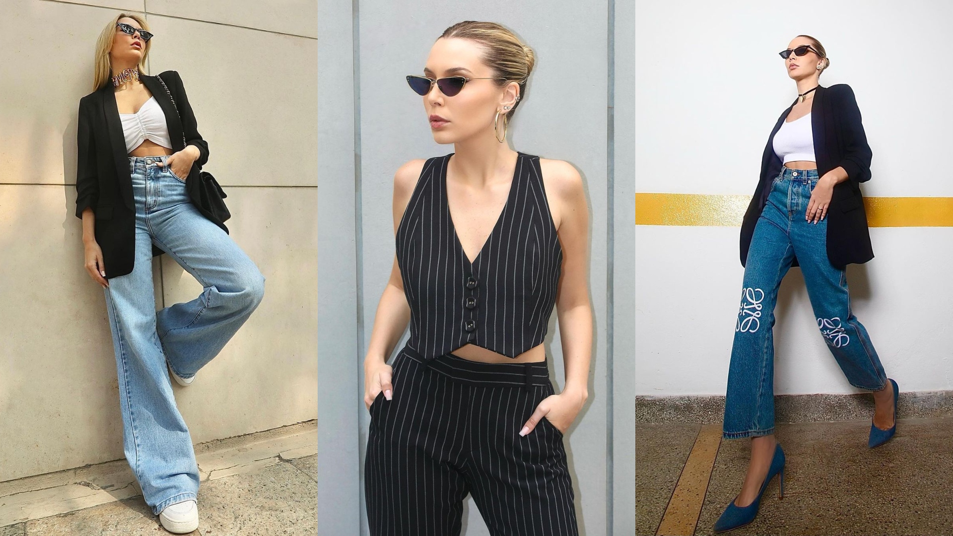 Helena Silvarolli ensina formas modernas para compor um look em preto e branco
