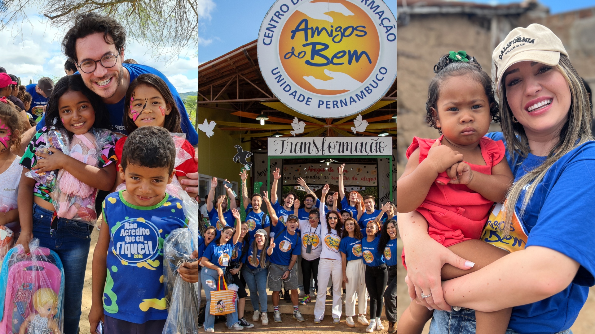 Celebridades se unem ao projeto “Amigos do Bem” em emocionante doação no Sertão Nordestino