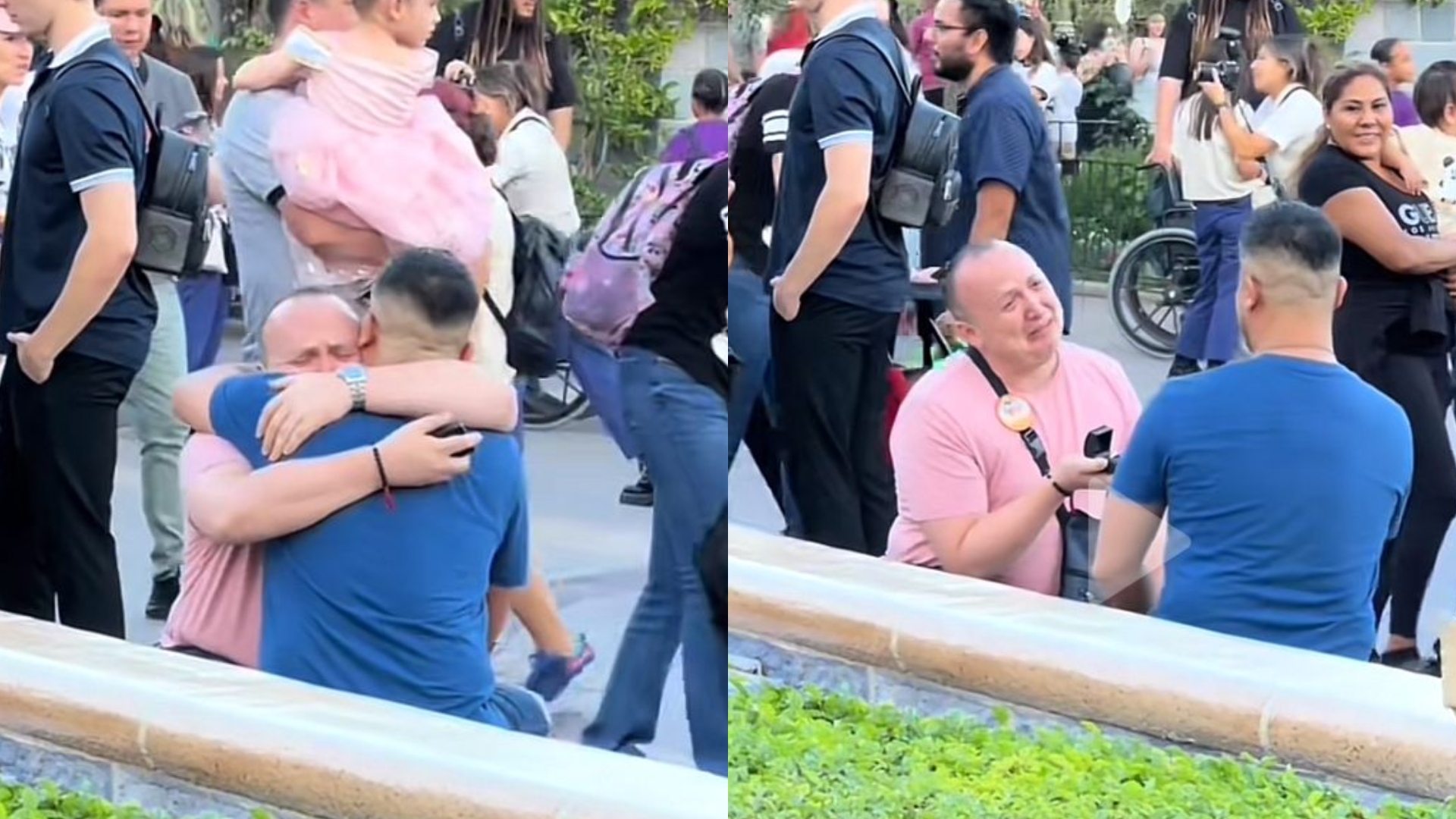 Casal “se pede” em casamento ao mesmo tempo e encanta a web