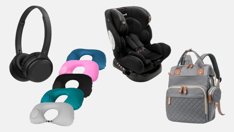 Almofada, fones, cadeirinha: confira dicas indispensáveis para a hora de viajar com os filhos