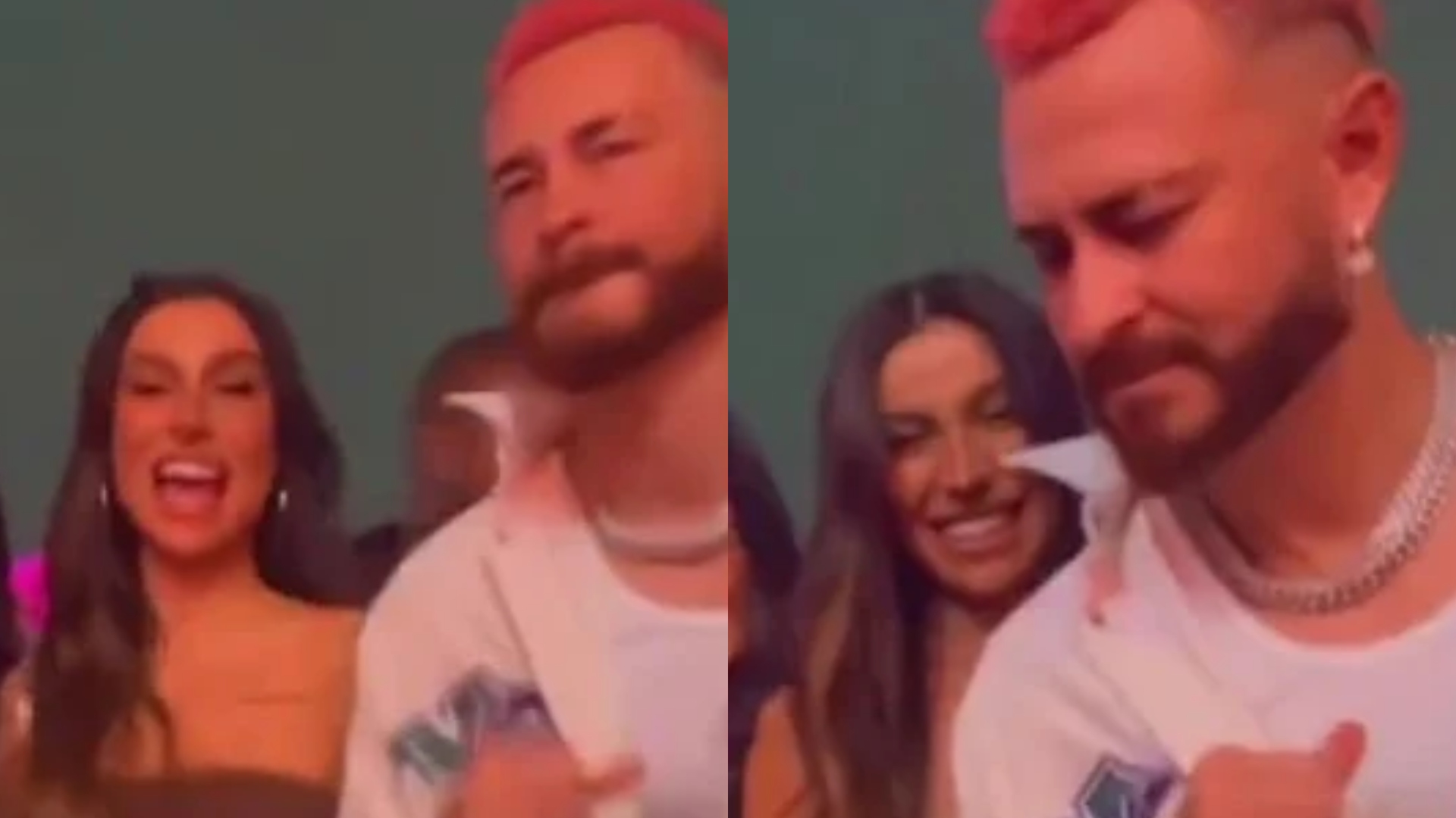Bianca Andrade e Fred curtem show juntos e dançam agarradinhos