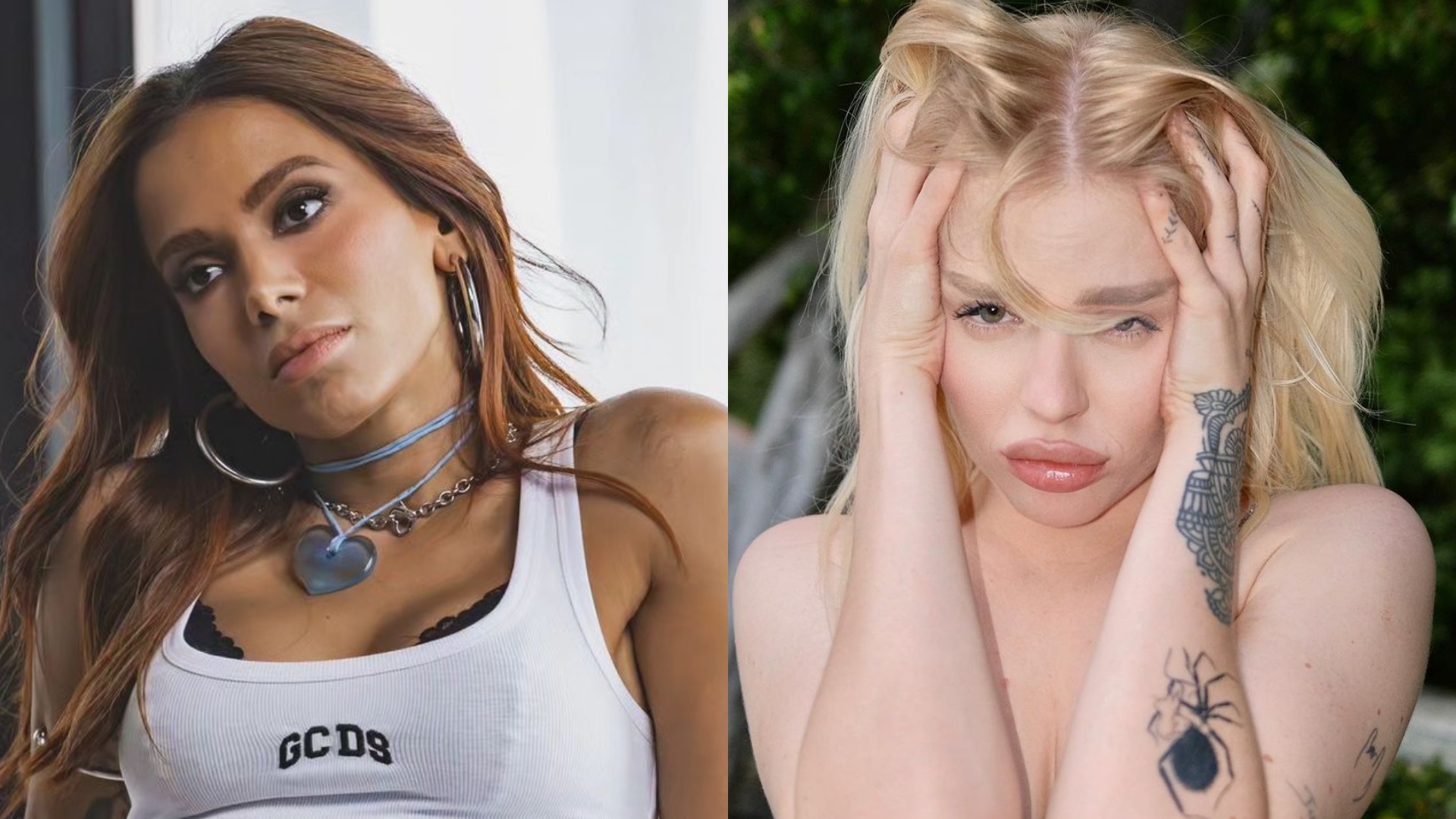 Anitta conta detalhes de momento íntimo com Luísa Sonza