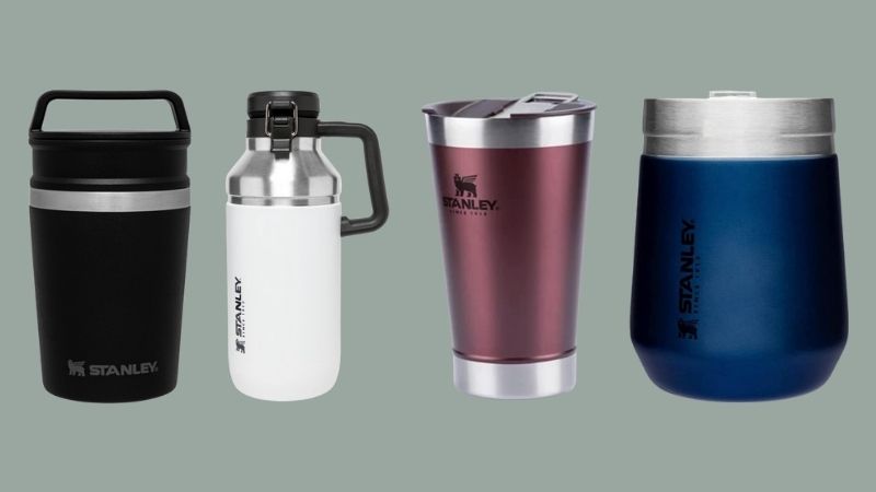 Copos, garrafas e canecas Stanley para garantir no dia a dia