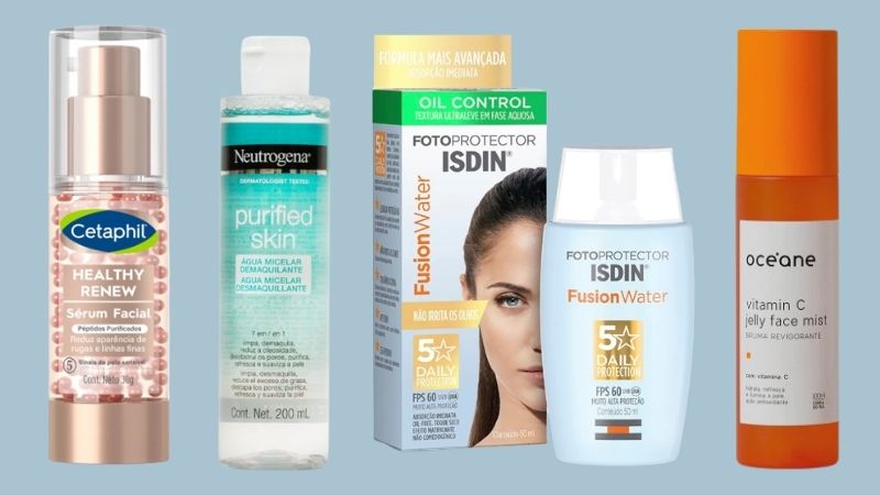 Hidratante, sérum, água micelar e mais: 10 produtos indispensáveis para o seu skincare