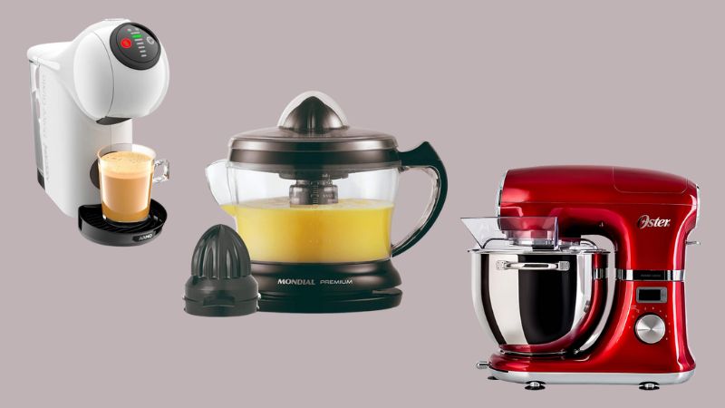 Batedeira, cafeteira e mais: 6 eletroportáteis para renovar a cozinha da sua casa