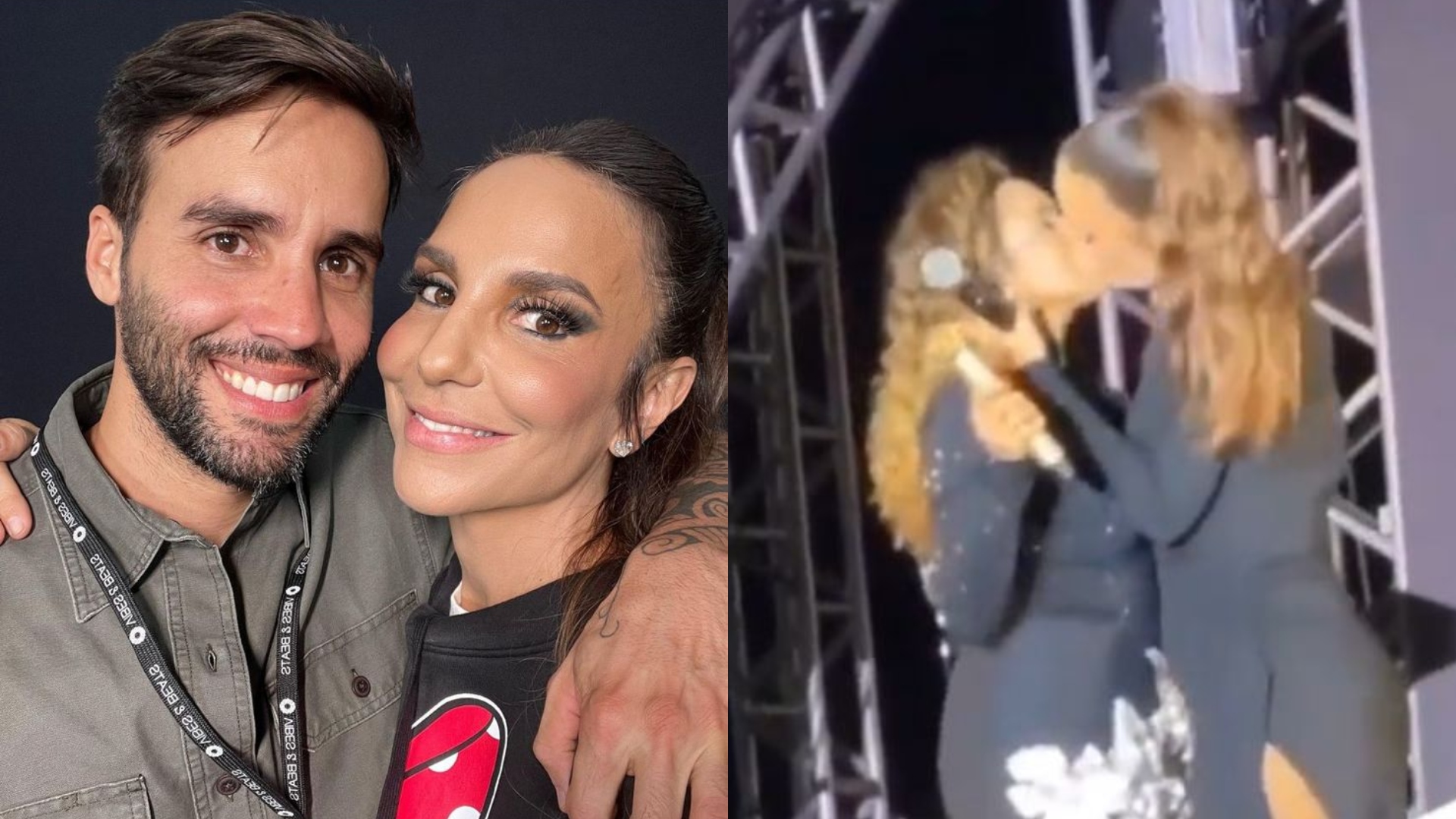 Marido de Ivete Sangalo fala sobre beijo de cantora com Daniela Mercury