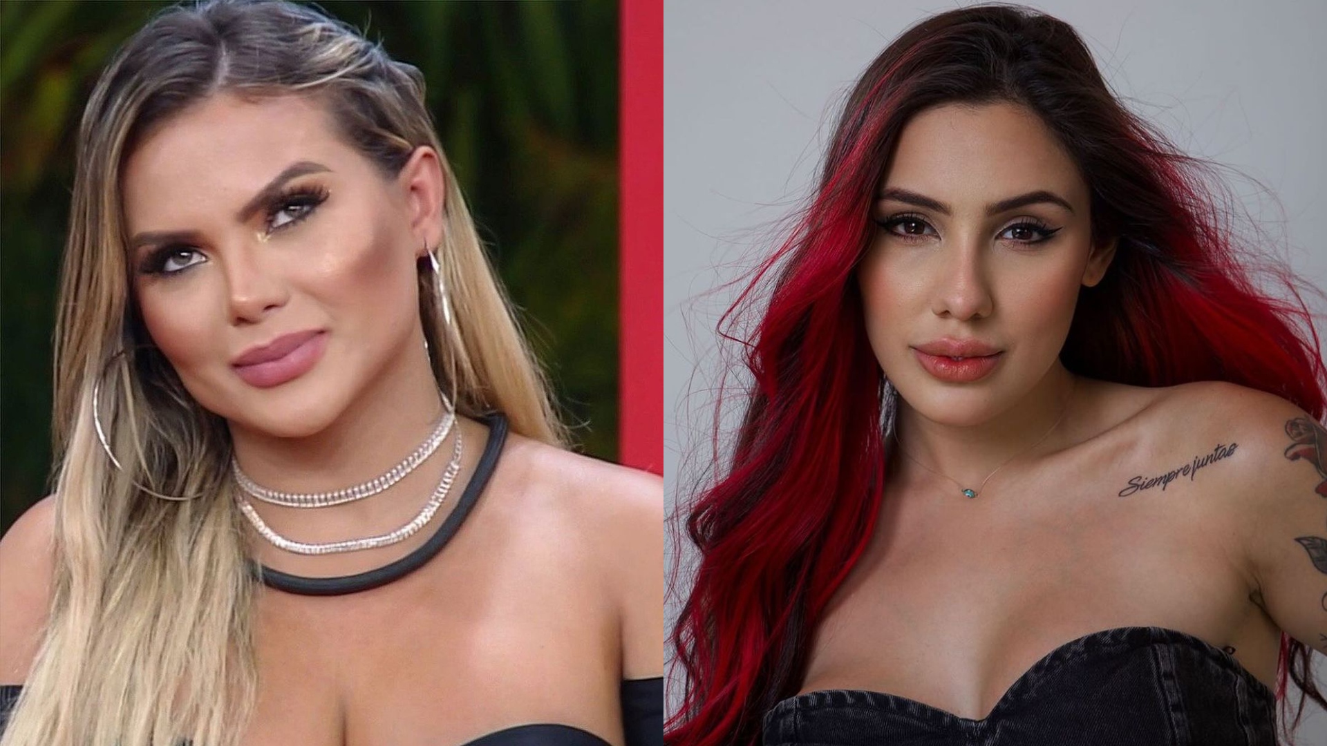 Kally e AliciaX, de A Fazenda 15, se beijam em festa de Lucas Selfie
