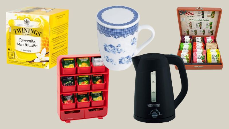 Chaleira, bule, infusor e mais: 11 itens para quem ama chás