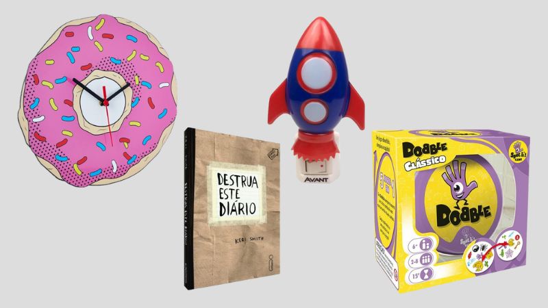 Relógio, luminária, livros interativos e mais: 10 achados divertidos da Amazon para você garantir