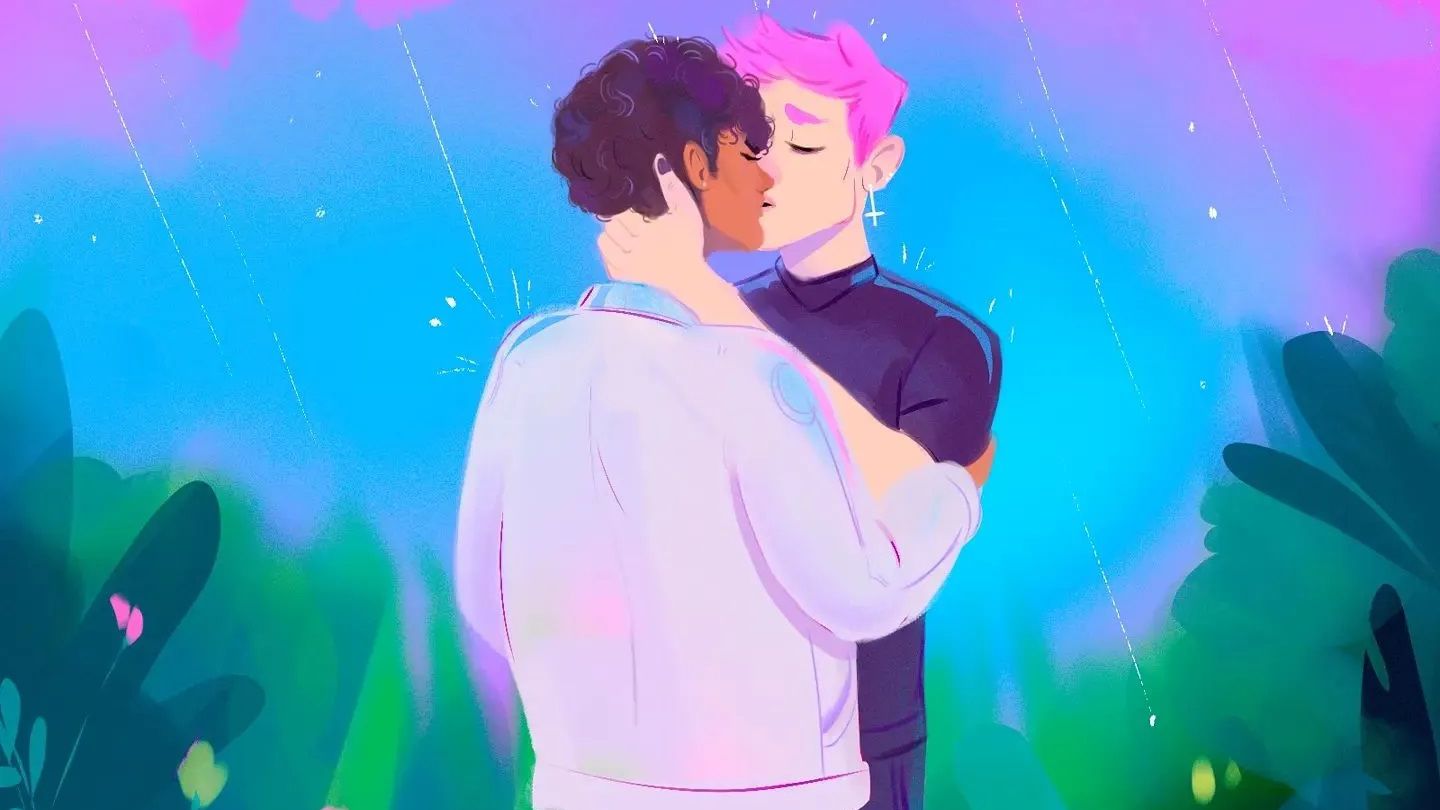 Lune é artista trans que desenha e colore a comunidade queer