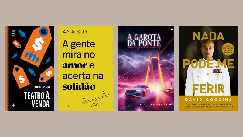 Romance, desenvolvimento pessoal e mais: confira 12 indicações de livros
