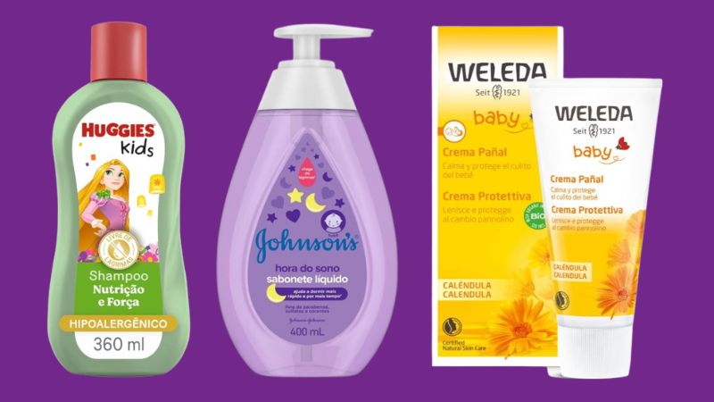 Shampoo, creme, banheira e mais: 10 itens para a hora do banho e higiene dos bebês