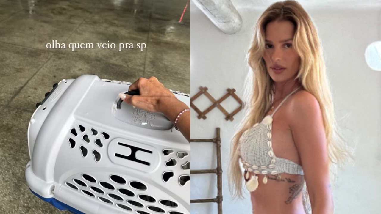 Yasmin Brunet adota pet que encontrou em viagem a Trancoso com possível affair