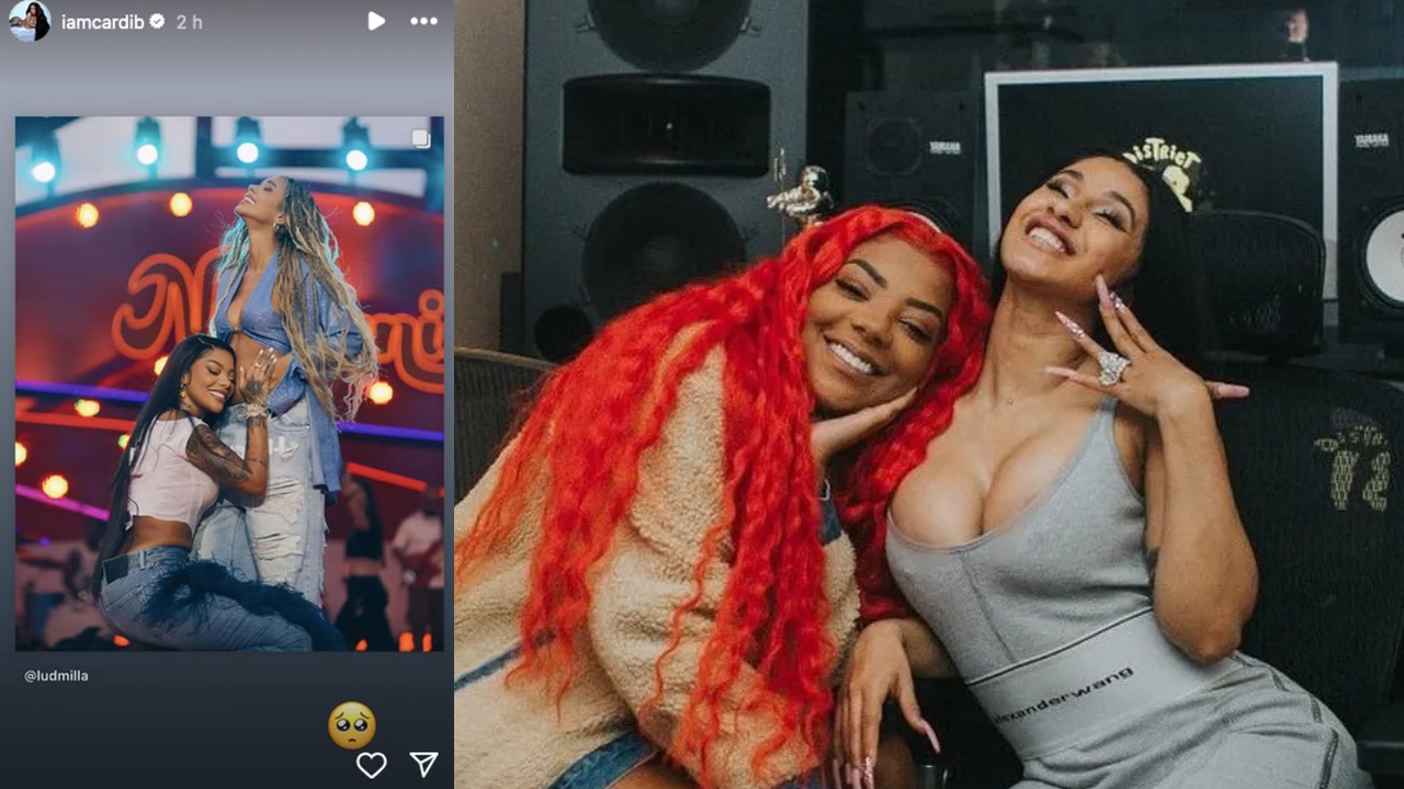 Cardi B reage em story de anúncio da gravidez de Ludmilla e Brunna Gonçalves
