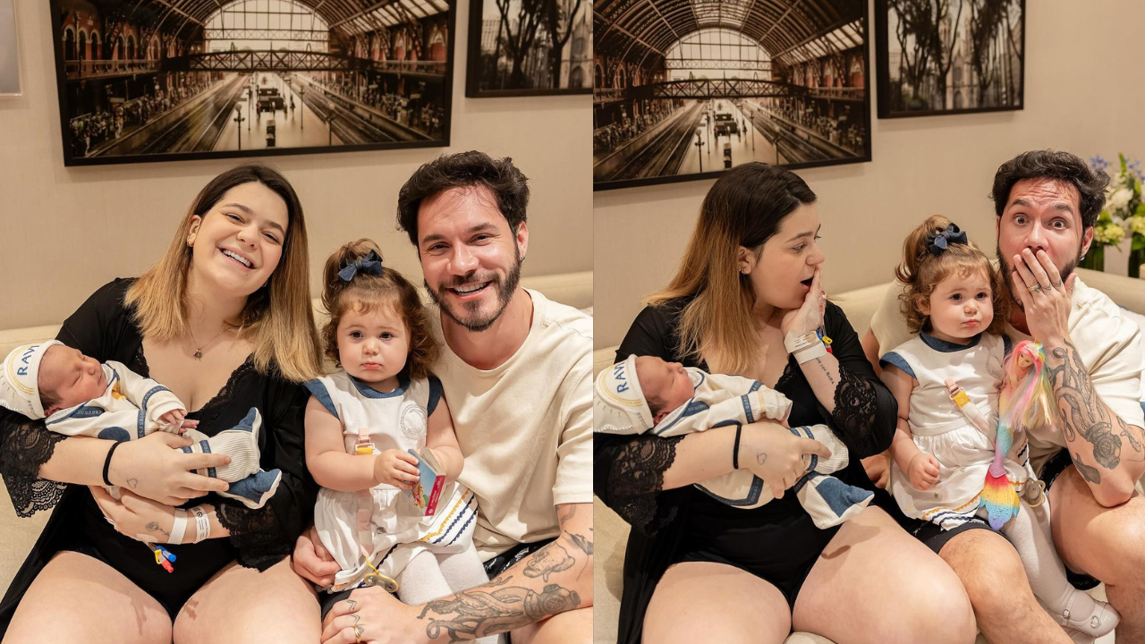 Eliezer e Viih Tube celebram chegada do filho Ravi nas redes e relatam mudanças
