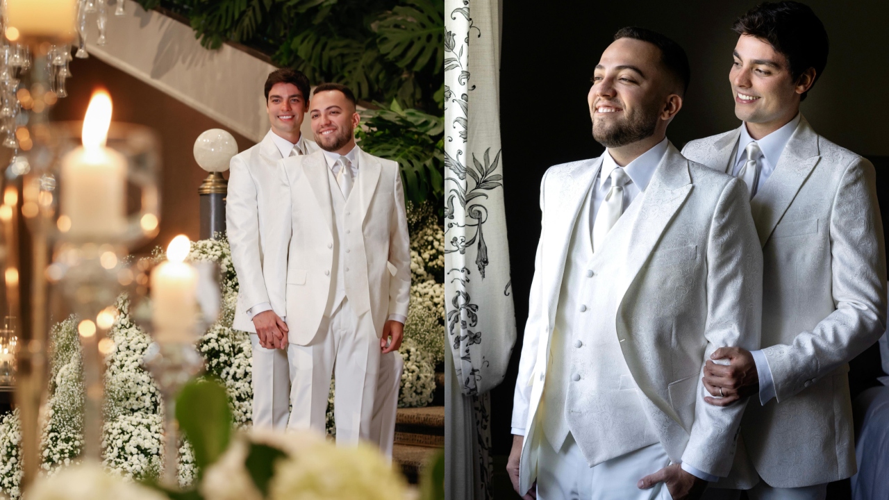 Viva o amor! Lucas Rangel e Lucas Bley se casam em cerimônia íntima em São Paulo