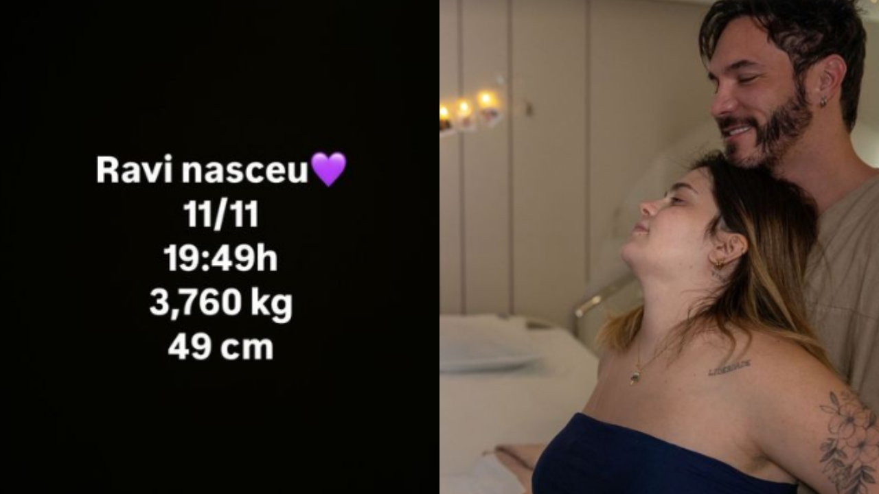 Nasceu! Viih Tube e Eliezer comemoram a chegada de Ravi, o segundo filho do casal