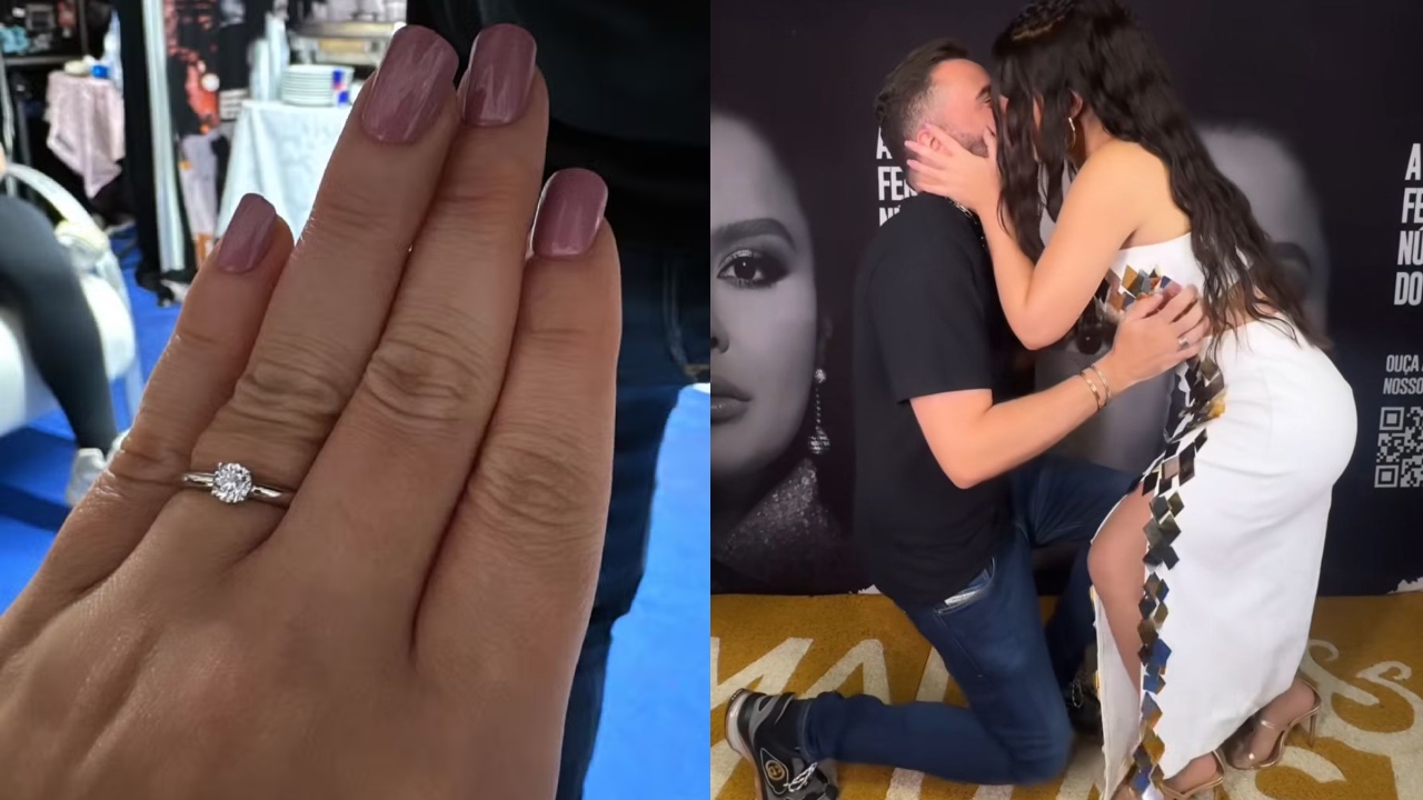 Maraisa é pedida pela terceira vez em casamento com anel luxuoso e diz: ‘Não vai ajoelhar?’