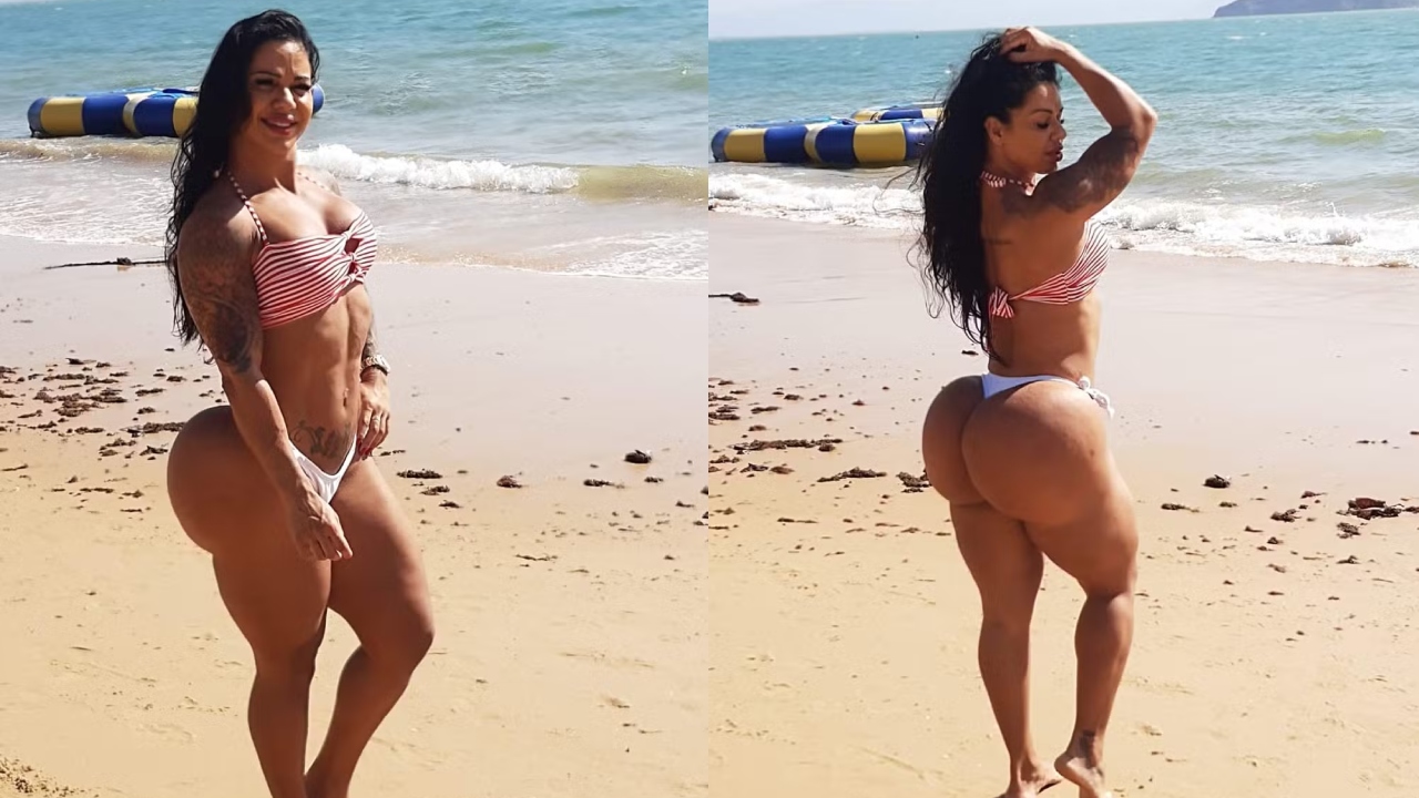 Influenciadora com quadril de 126 cm revela que recebeu 55 mil por beijo no bumbum