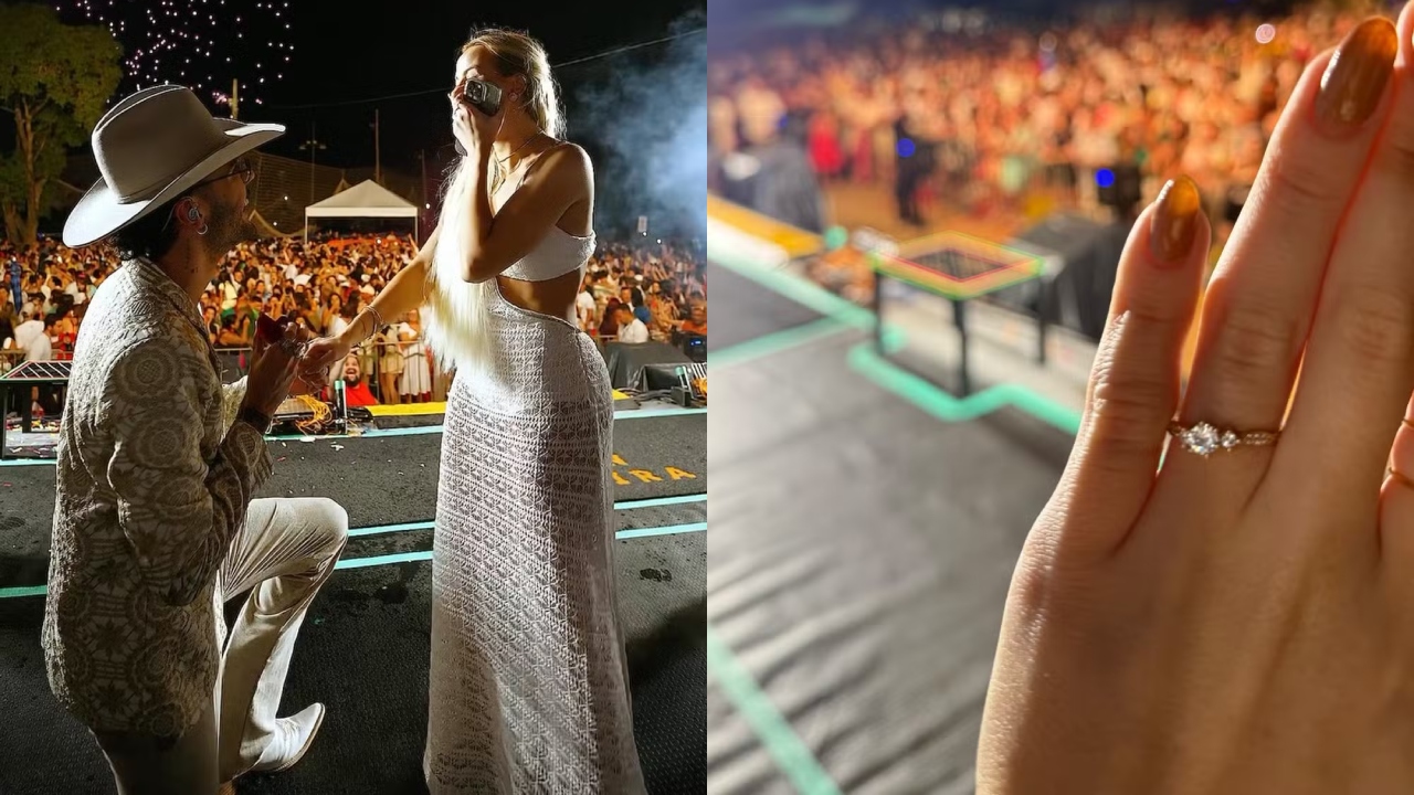 Noivo! Luan Pereira, sensação do agronejo, anuncia noivado durante show de Ano Novo