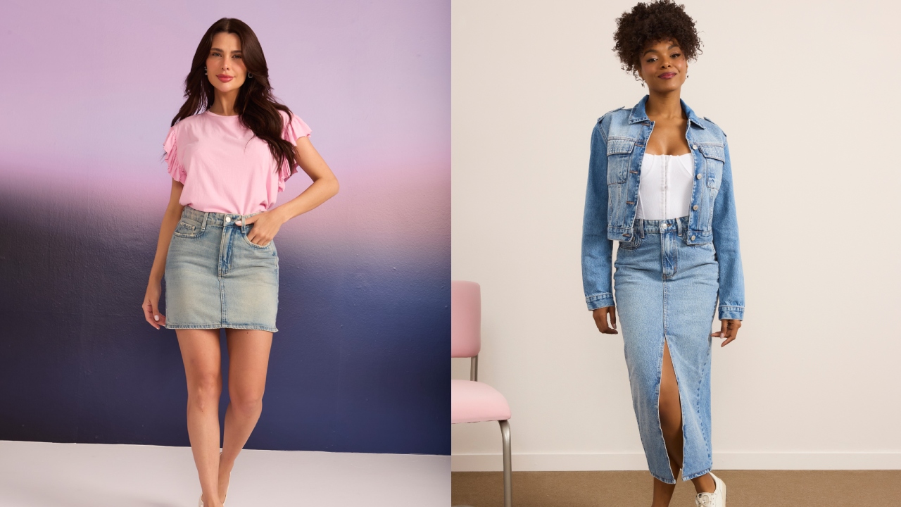 Modelos e cores: Veja dicas valiosas de saias jeans para arrasar durante o ano todo