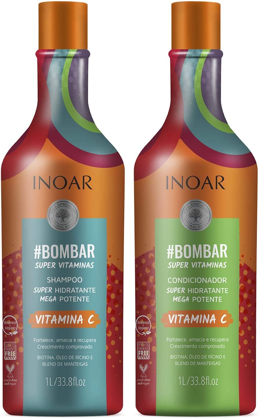 Inoar Kit Shampoo e Condicionador #Bombar Crescimento Capilar
