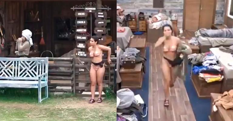 A Fazenda 12: Helicóptero teria passado na sede com suposta mensagem e assusta Raissa e Mirella