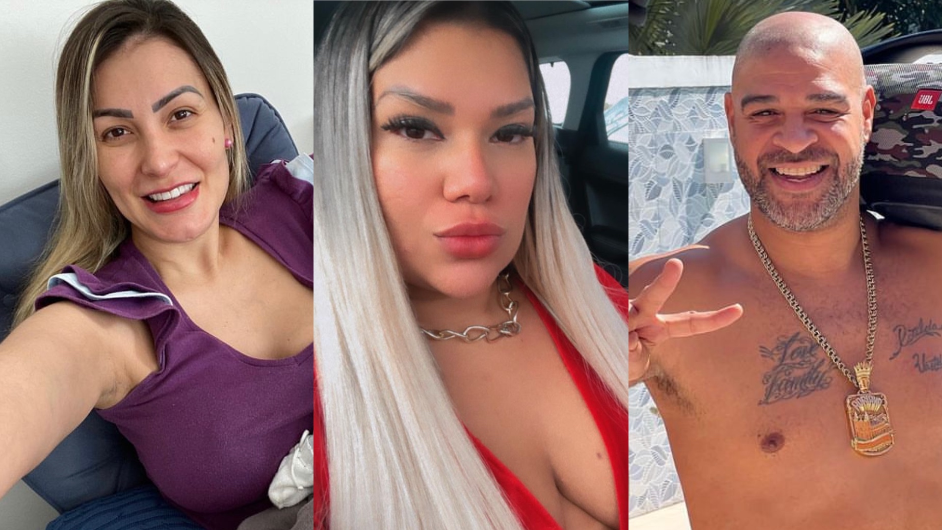 Mulher Filé revela ficada com Adriano Imperador e fala de polêmica com Andressa Urach