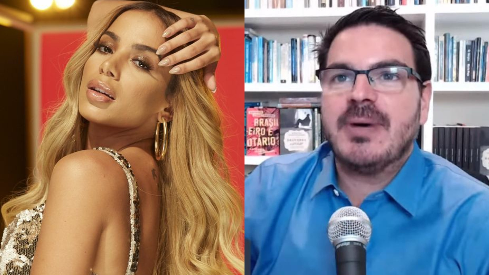 Anitta rebate Rodrigo Constantino após ele culpabilizar vítimas de estupro bêbadas: “Coitada da sua filha”
