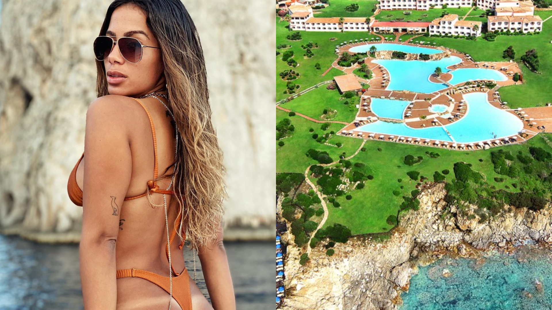 Poderosa! Anitta se hospeda em resort de luxo com diárias de R$58 mil na Itália