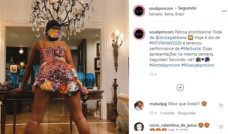 Anitta no MTV MIAW 2020